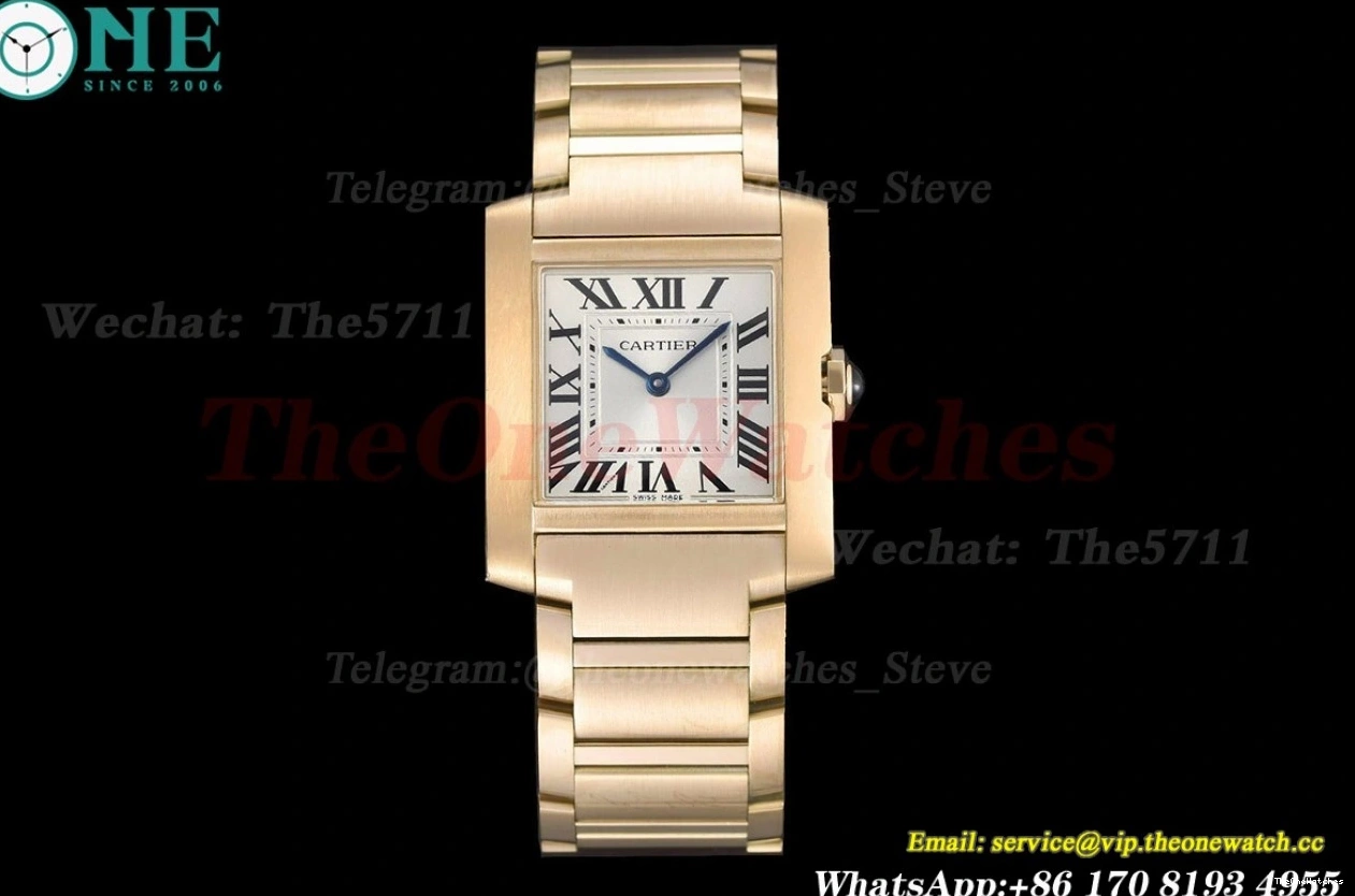 8848F 27mm Quartz Silver Tank RG RG Française Dial 0307